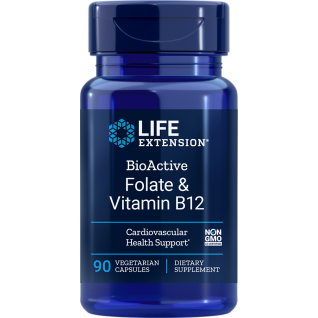 Life Extension BioActive Folate & Vitamin B12 90 ks
