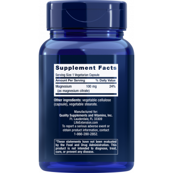 Life Extension Magnesium Citrate 100 kapsúl