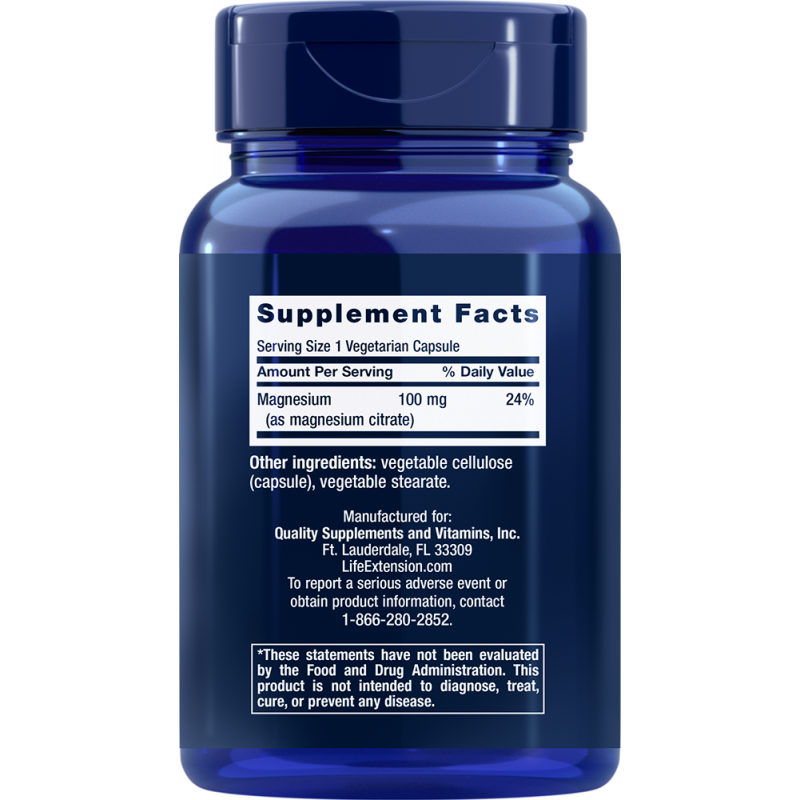Life Extension Magnesium Citrate 100 kapsúl