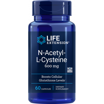 Life Extension N-acetyl-L-cysteín NAC 600 mg 60 kapsúl