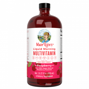 Mary Ruth's Ranný multivitamín tekutý malinový vegan