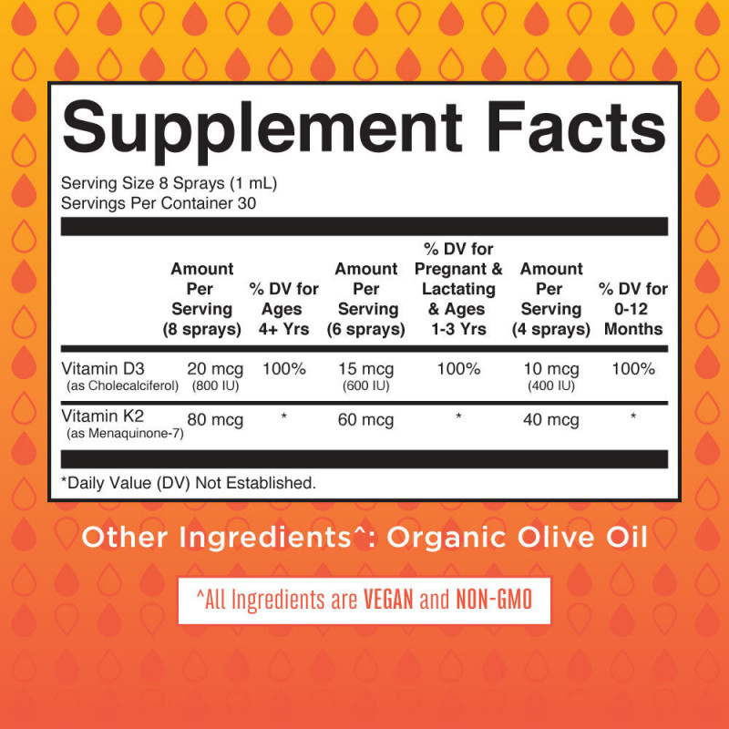 Mary Ruth's Bio Vitamín D3+K2 vegan tekutý sprej 30 ml