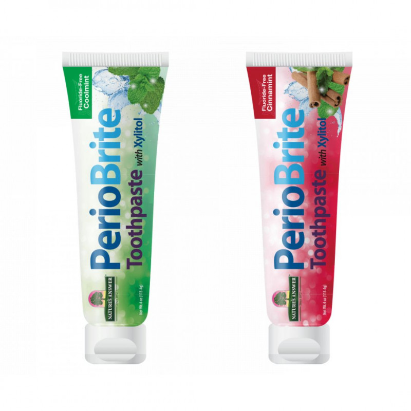 Nature's Answer Rozjasňujúca prírodná zubná pasta Periobrite so xylitolom bez fluoridu 113,4 g