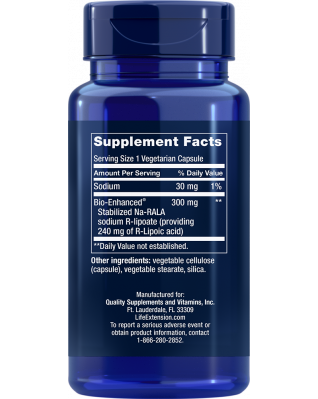 Life Extension Super R-Lipoic Acid kyselina lipoová 60 kapsúl